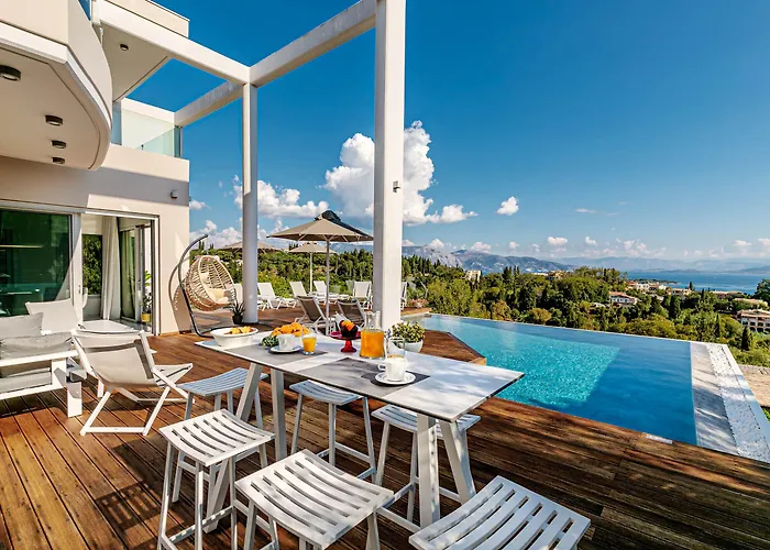 White Pearl Premium Villa Corfu Evropouloi照片