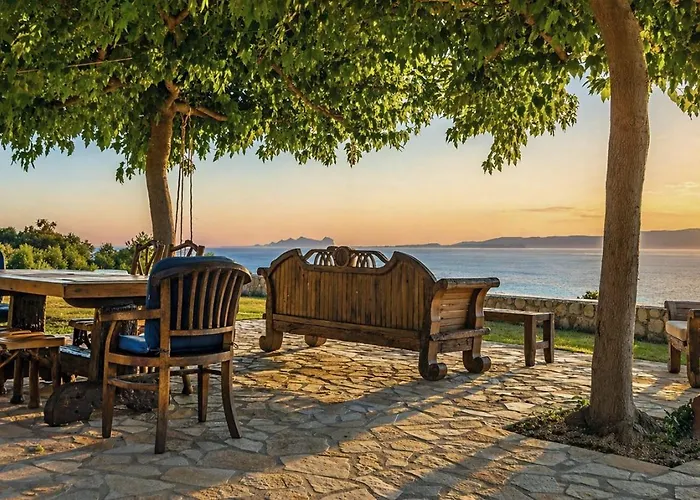 Stunning Sea View Wooden House In Kefalonia Ratzaklíon foto